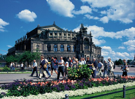 Dresden Schlossplatz en Semperoper